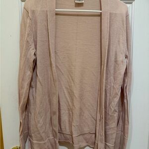 GAP Women's Light Pink Cardigan Sweater